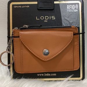 Lodis “Paige” Card Case with Key Ring .